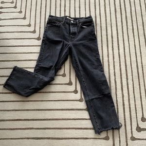 Levi high rise straight wedgie jeans